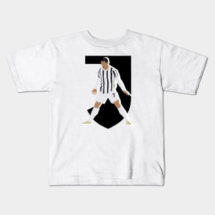 Cristiano Ronaldo 7 Juventus Iconic Celebration Kids T-Shirt